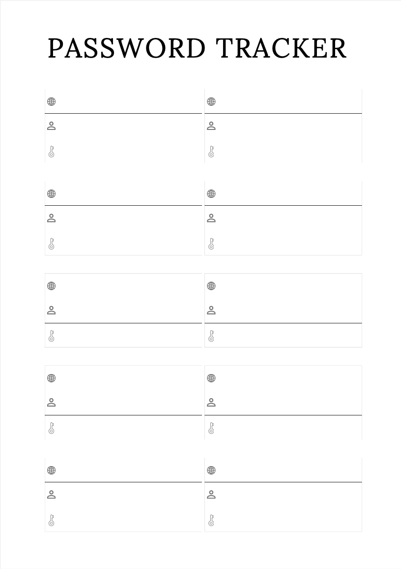 Household management planner